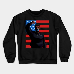 Black Lives Matter Civil Rights Protester Crewneck Sweatshirt